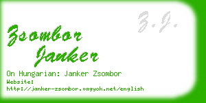 zsombor janker business card